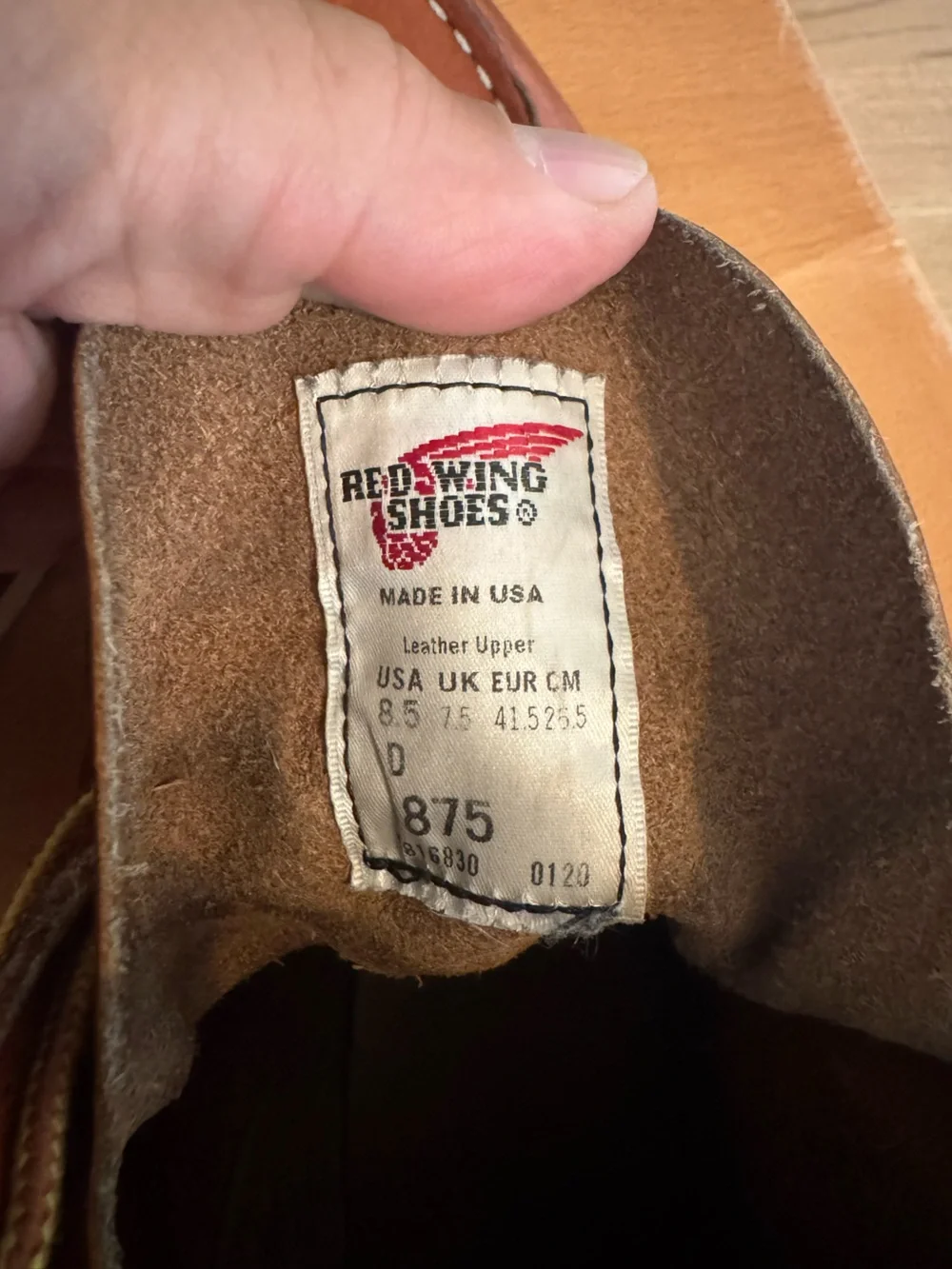 Red Wing Moc Toe Leather Boots